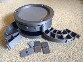 configurable spool tray parts holder customizable filament modular organizer 3d print model - Mito3D