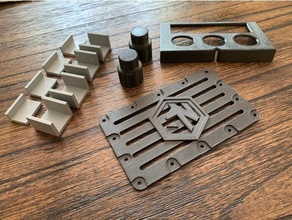 compact poussière collection Table travail imprimé pièces gigue kreg boutique bois outils 3d print model - Mito3D