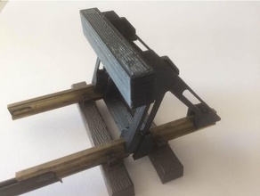 buffer escala g scale jardín ferrocarril abierto 3d print model - Mito3D
