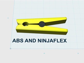 clothespin filament clip ninjaflex clamp 3d print model - Mito3D