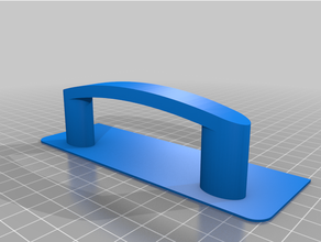 plate handle door 3d print model - Mito3D