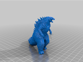 Godzilla pre made destekler 3d print model - Mito3D
