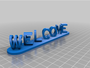 + goodbye entrance sign customized 3d print model - Mito3D