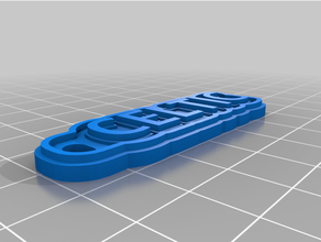 customized multiline tag keychain celtic 3d print model - Mito3D