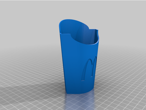 customized fries 3d print model - Mito3D