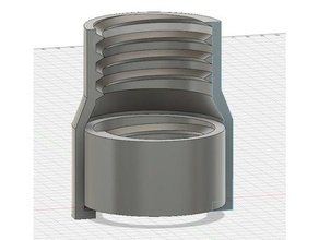 vacuum hose 32mm spin rotary connector 3d print model - Mito3D
