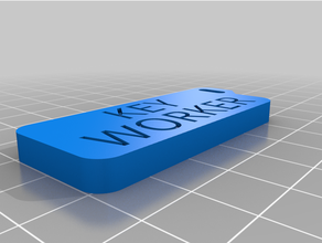 chave trabalhador chaveiro 3d print model - Mito3D
