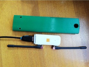 lte USB modem caso bainha externo freecad 3d print model - Mito3D