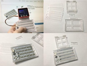 thumb type keyboard frame m5stack & cardkb minikeyboard 3d print model - Mito3D