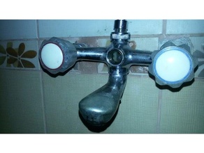 banyo muslugu contasi bathroom battery musluk tap water faucet pipe 3d print model - Mito3D