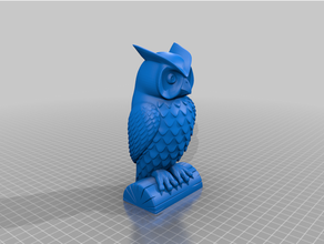owl face 3d print model - Mito3D