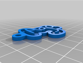 özelleştirilmiş anahtar Zincir aga 3d print model - Mito3D