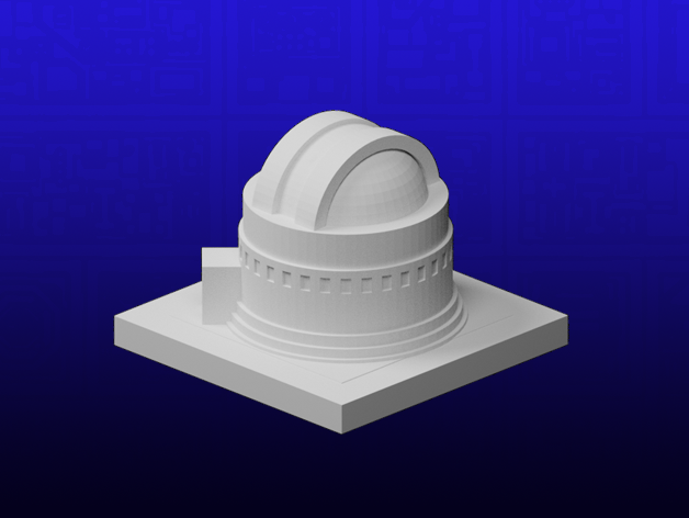 greeblecity observatoire 3D print model - Mito3D