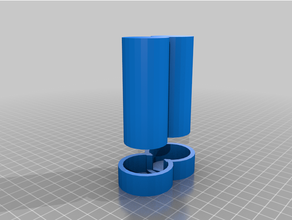 litio ion batería 18650 caso funda gorra 3d print model - Mito3D