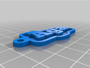 özelleştirilmiş anahtar Zincir aga 3d print model - Mito3D