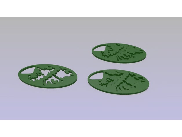 llavero isole malvinas 3D print model - Mito3D