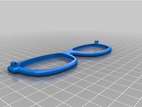 glasses frame 3d print model - Mito3D