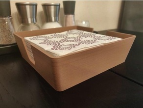 napkin holder dining woodfill 3d print model - Mito3D