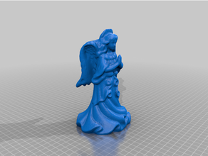 ángel vela soporte afilar candle holder 3d print model - Mito3D