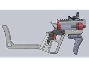 nerf hypr carbine kit blaster homemade 3d print model - Mito3D
