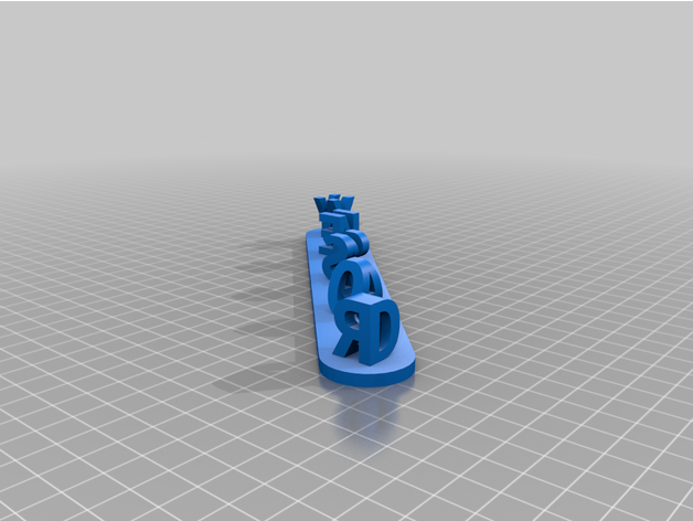 personnalisé 3d ambigramme 3D print model - Mito3D