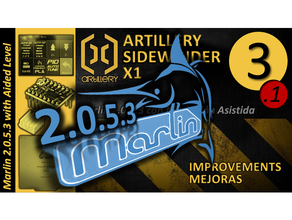 31 Marlin 2053 unterstützt Gittergewebe Nivellierung Artillerie Seitenwickler x1 Verbesserungen Firmware 3d print model - Mito3D