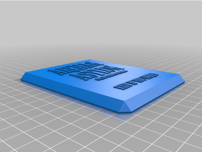 bromista asilo placa personalizado 3d print model - Mito3D