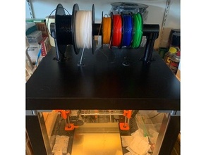 filament spool holder 15 inch abs pipe 3d print model - Mito3D