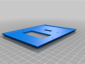 customized square wall plate cover customizer - wally 3d print model - Mito3D