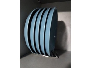 bowl deep plate dish stand rack ikea fargrik plates 3d print model - Mito3D