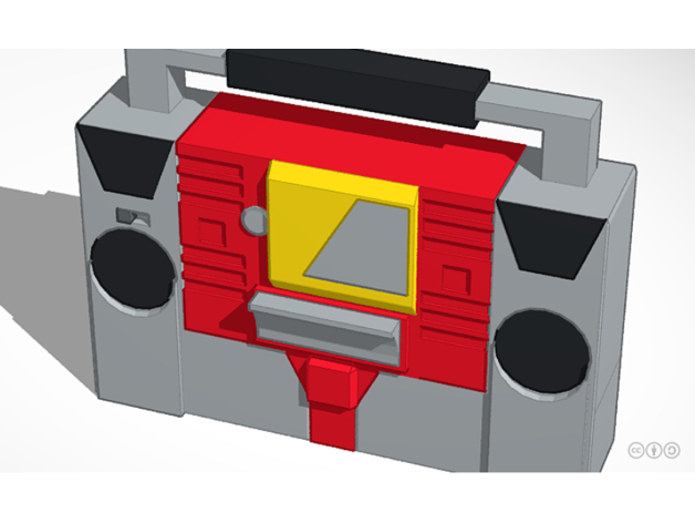 blaster boombox 3D print model - Mito3D