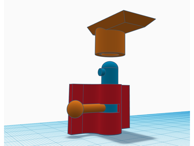 deslizamento porta robusto 3D print model - Mito3D