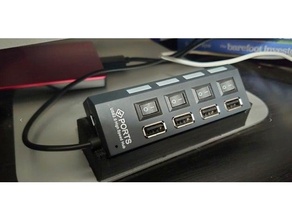 4 Puerto USB cubo x4020 3d print model - Mito3D