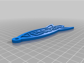 customized futurama rocket alien text 3d print model - Mito3D