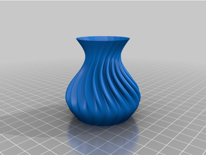 ornemental spirale vase décoration décoratif pot 3d print model - Mito3D