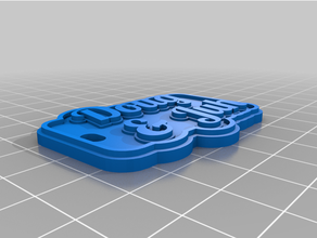 angepasst mehrzeilig Etikett Schlüsselbund 3d print model - Mito3D