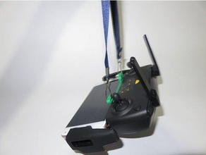 correa pára controle remoto mavic corda gancho mini dji doble hebilla hackear 3d print model - Mito3D