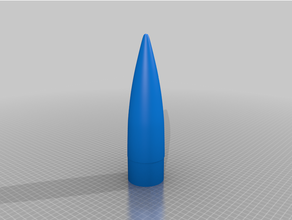 pnc 80k nariz cone bt 80 foguetes foguete Alto mid power modelo 3d print model - Mito3D