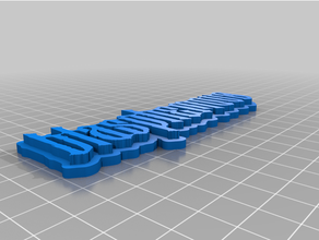 blasfemo titolo font video gioco 3d print model - Mito3D