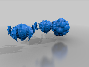 mutant jelly fish - 40k tyranids monster gubbins 3d print model - Mito3D