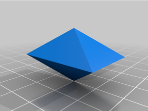 orthorhombic dipyramid crystal crystallography structure 3d print model - Mito3D