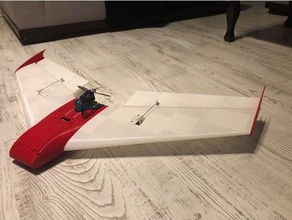 zagi sc flying wing 3d plane 3dprintablezagi fastfly printable 3d print model - Mito3D
