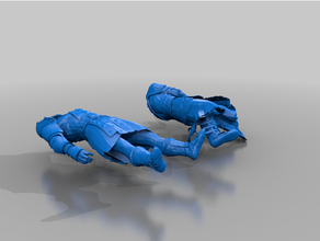 maschio femmina cadaveri gubbins 40k aos cadavere bosco ceduo morto dnd gioco ruolo wargaming whfb 3d print model - Mito3D