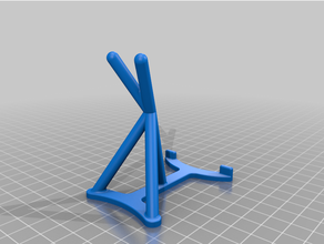 optimized phone stand 33 minutes printing time 3dprinternative minimalist nosupport 3d print model - Mito3D