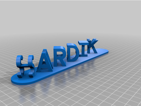 Hardik docinho personalizado 3d print model - Mito3D