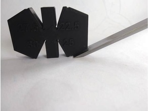blade sharpening angle template chisel plane jig 3d print model - Mito3D