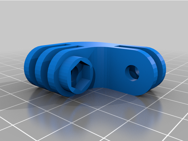 gopro Kulp destek binmek kol füzyon kahraman 3 4 5 6 7 8 3D print model - Mito3D