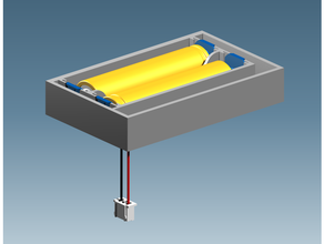 taranis qx7 batería caso funda 18650 soporte 3d print model - Mito3D