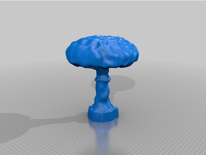 mushroom cloud mantar tabağı 3d print model - Mito3D