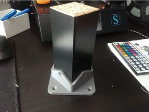ikea lack table leg bracket diy furniture hack 3d print model - Mito3D